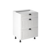UNTERSCHRANK D60S3 – Provence – Andersen Kiefer – Andersen Pinie - Pinienfarben, Holzwerkstoff (60/82/47cm) - ROYAL24_MARKT