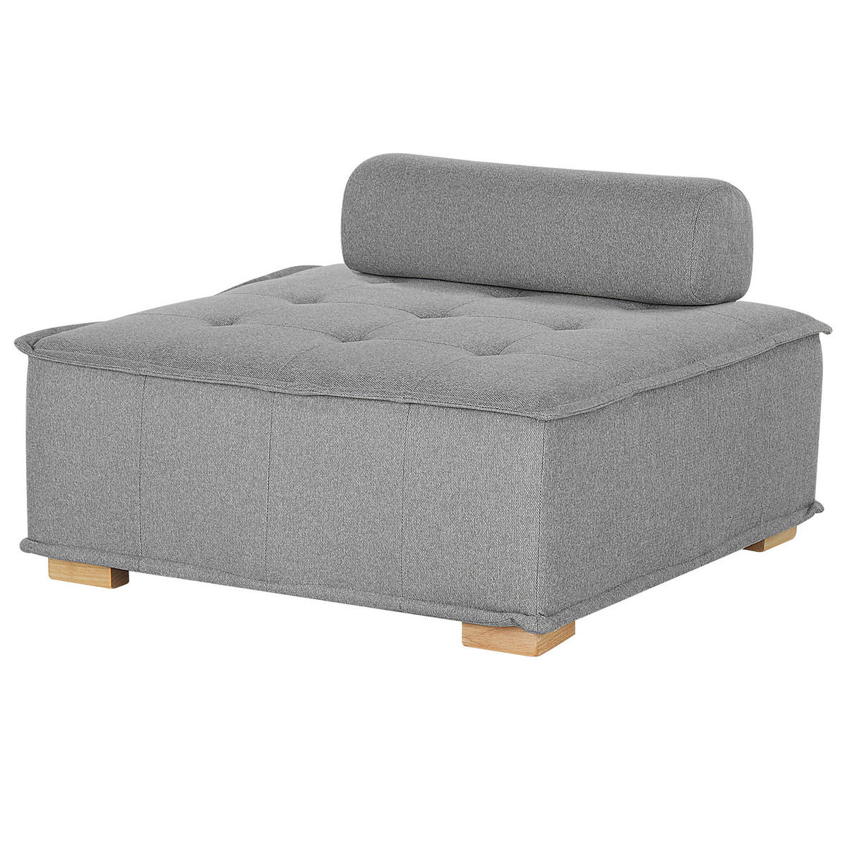 4-SITZER SOFA SET Polyester Grau Tibro - Grau, Textil (200/40/100cm) - Beliani