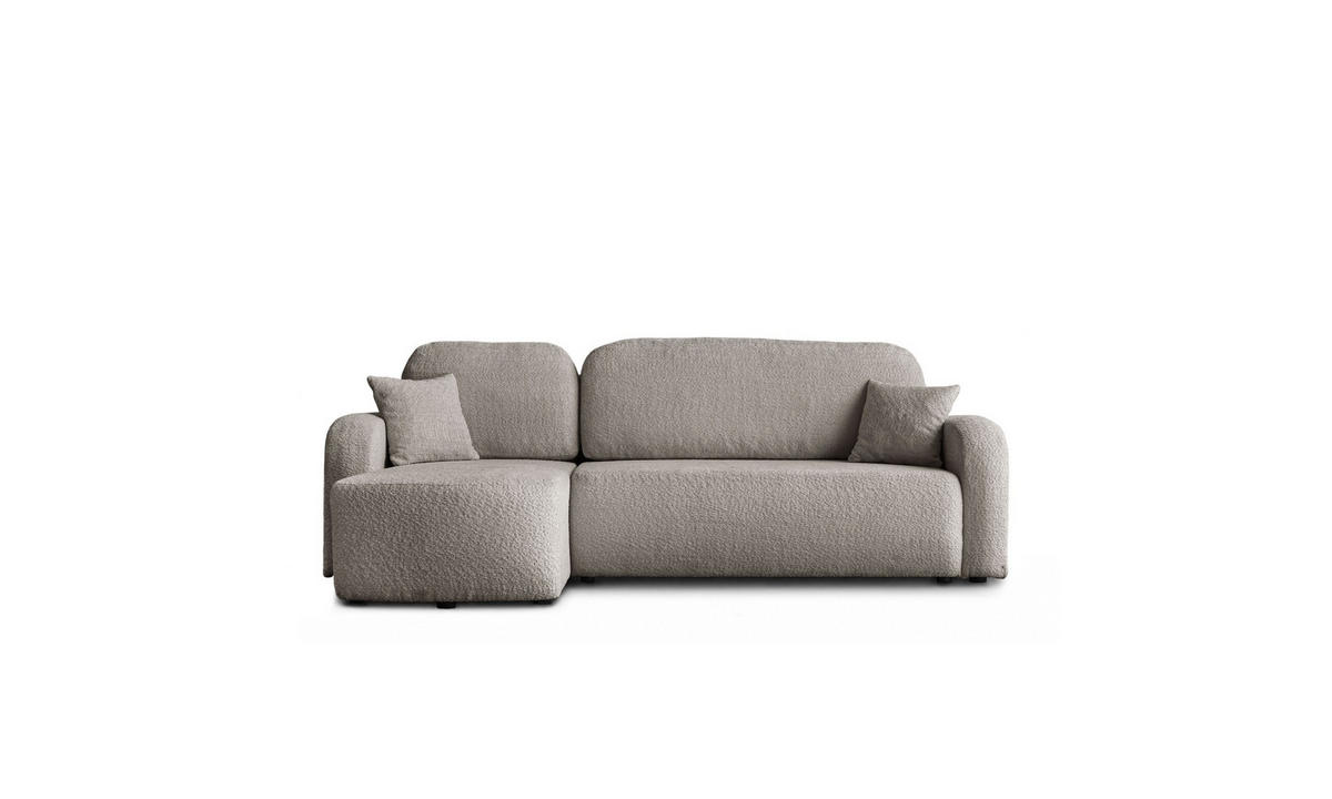 ECKSOFA PALOMA L 235/155/85 cm Coral 50 - Beige, Textil (235/155cm) - Lookway
