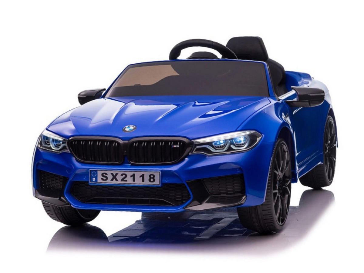 KINDER ELEKTROAUTO BMW M5 Blau - Blau, Kunststoff (124/74/55cm) - TPFLiving
