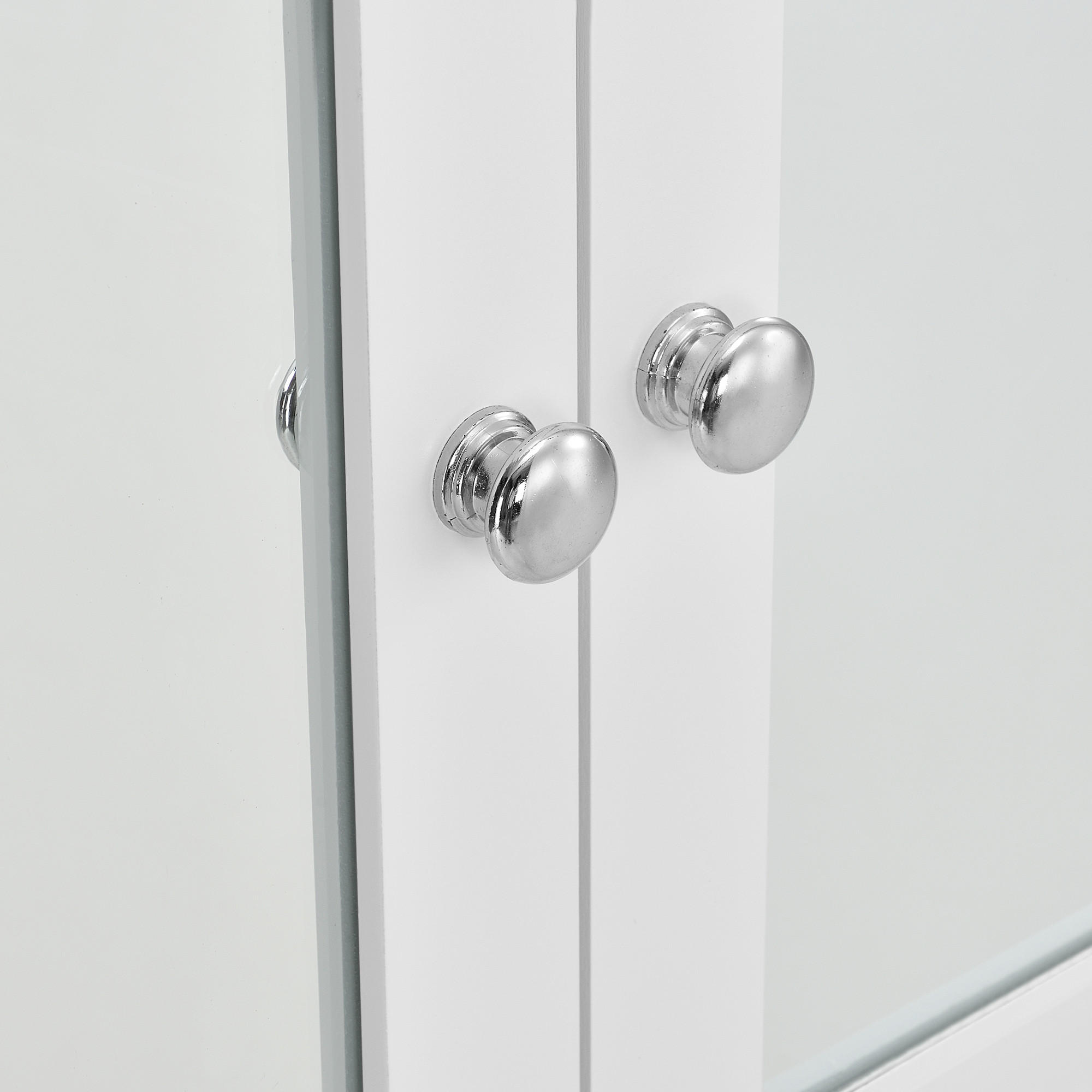 Thumbnail - [en.casa] Spiegelschrank, Weiß, Holzwerkstoff, 56x58x13 cm, Badezimmer, Badezimmerspiegel, Spiegelschränke