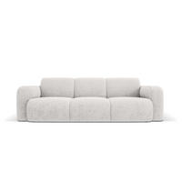 SOFA Molino aus Chenille-Stoff hellgrau 3 Sitzplätze - Hellgrau, Textil (95/72/235cm) - Micadoni