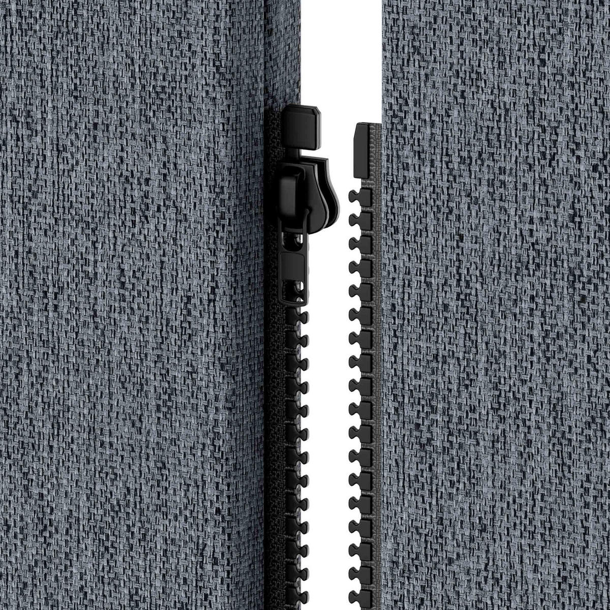 AKUSTIKSCHUTZWAND SADIE - Anthrazit, Metall (280/145/2cm) - Jan Nowak