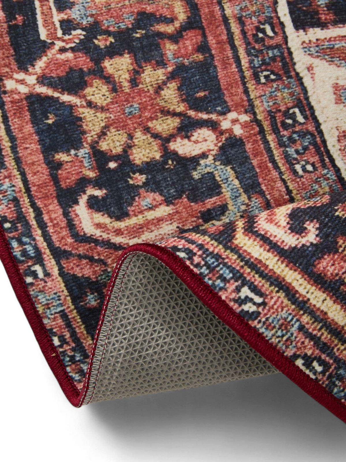 VINTAGE-TEPPICH George waschbar ø 160 cm rund - Multicolor, Kunststoff (160/160cm) - benuta