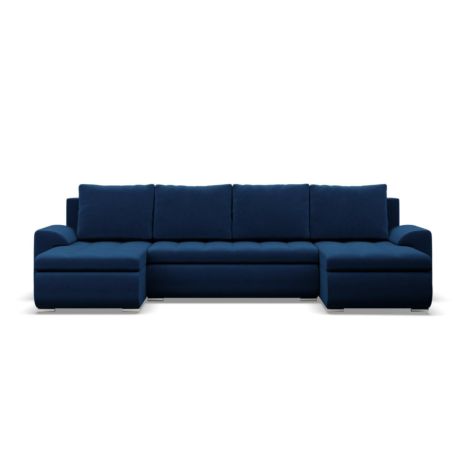 U-SOFA MIT SCHLAFFUNKTION FORESTA, Dunkelblau - Dunkelblau, Textil (302/89/159cm)