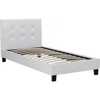 BETT julia weiss - Weiß, Textil (190/90cm) - Habitat Garten