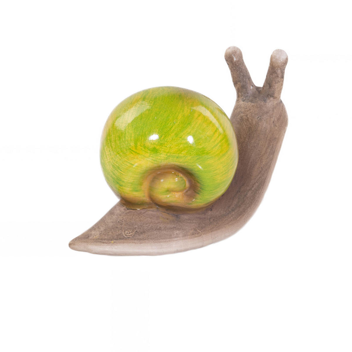 GARTENDEKO Schnecke 22/10 cm - Grün, Keramik (22/10/12.6cm)