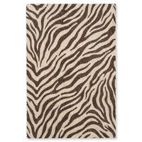KOBERCE - Zebra - Pruhy - hnedá - 150x230 cm - čierna, textil/plast (150/0.4cm) - OnlyWow