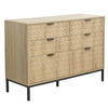 KOMMODE, helles Holzeffekt - Hellbraun, Holz (40/76/112cm) - Oviala
