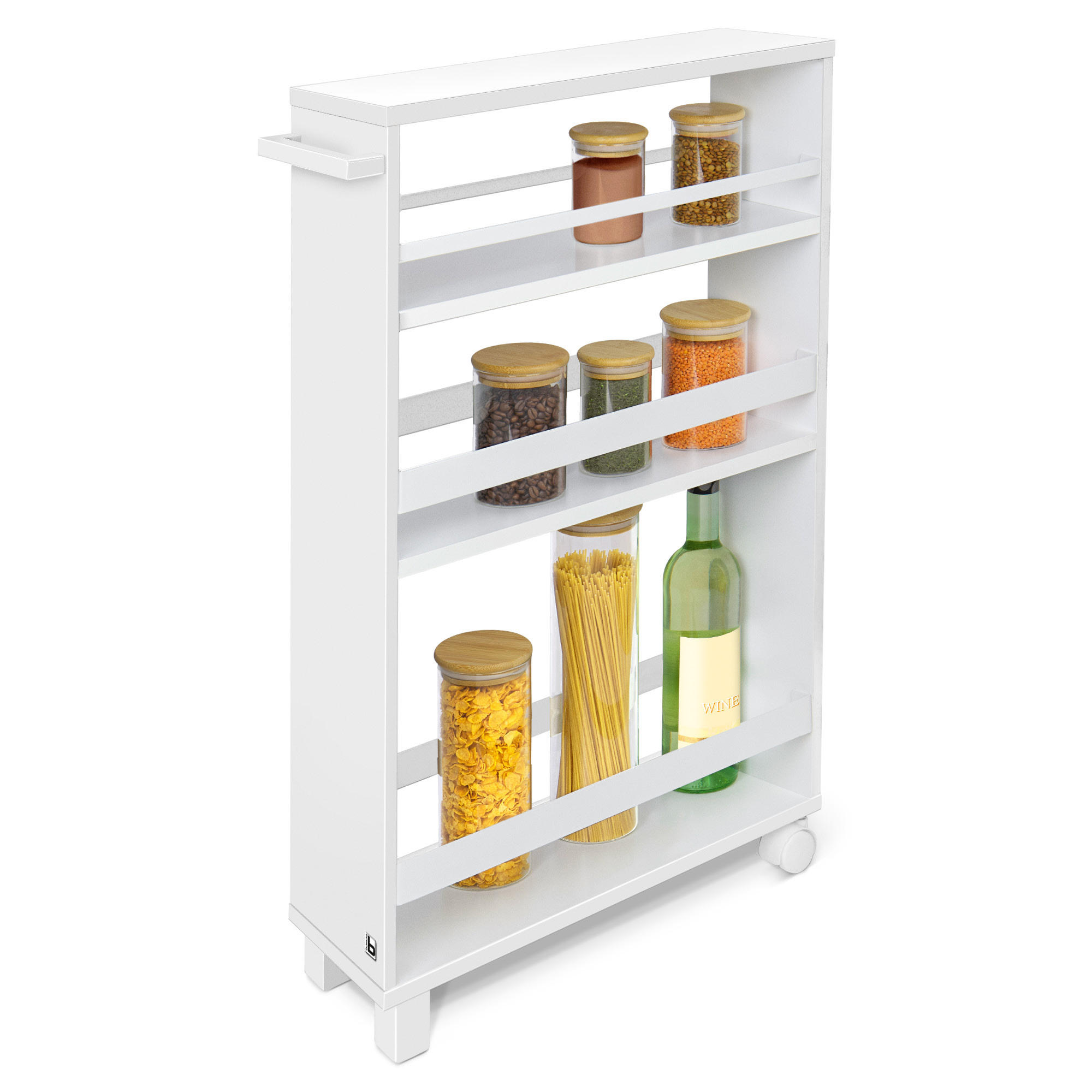 NISCHENWAGEN Hylla 50/79 cm Weiß - Weiß, Metall (15/79/50cm) - BoMoe