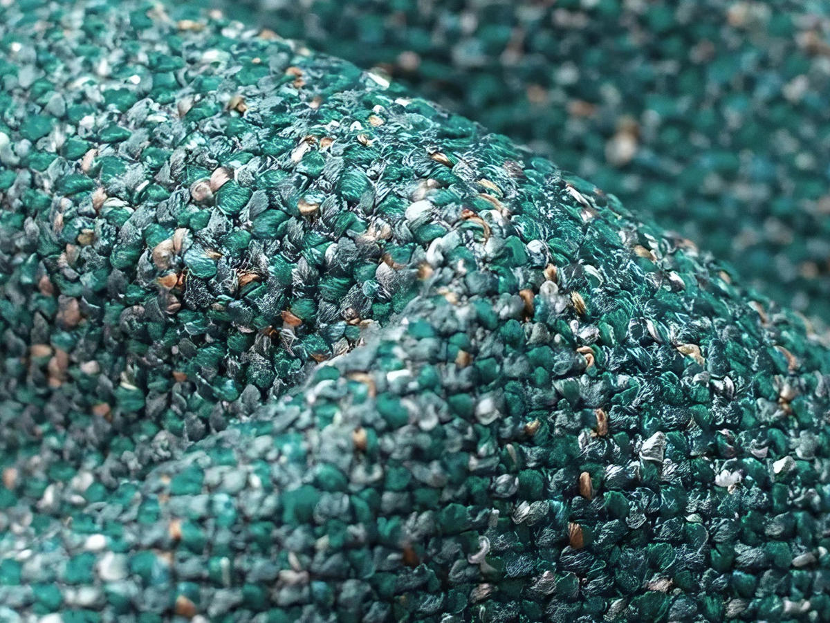 SESSEL Strukturstoff Stoff Blau - Blau/Petrol, Kunststoff/Textil (137/70/89cm) - Makamii