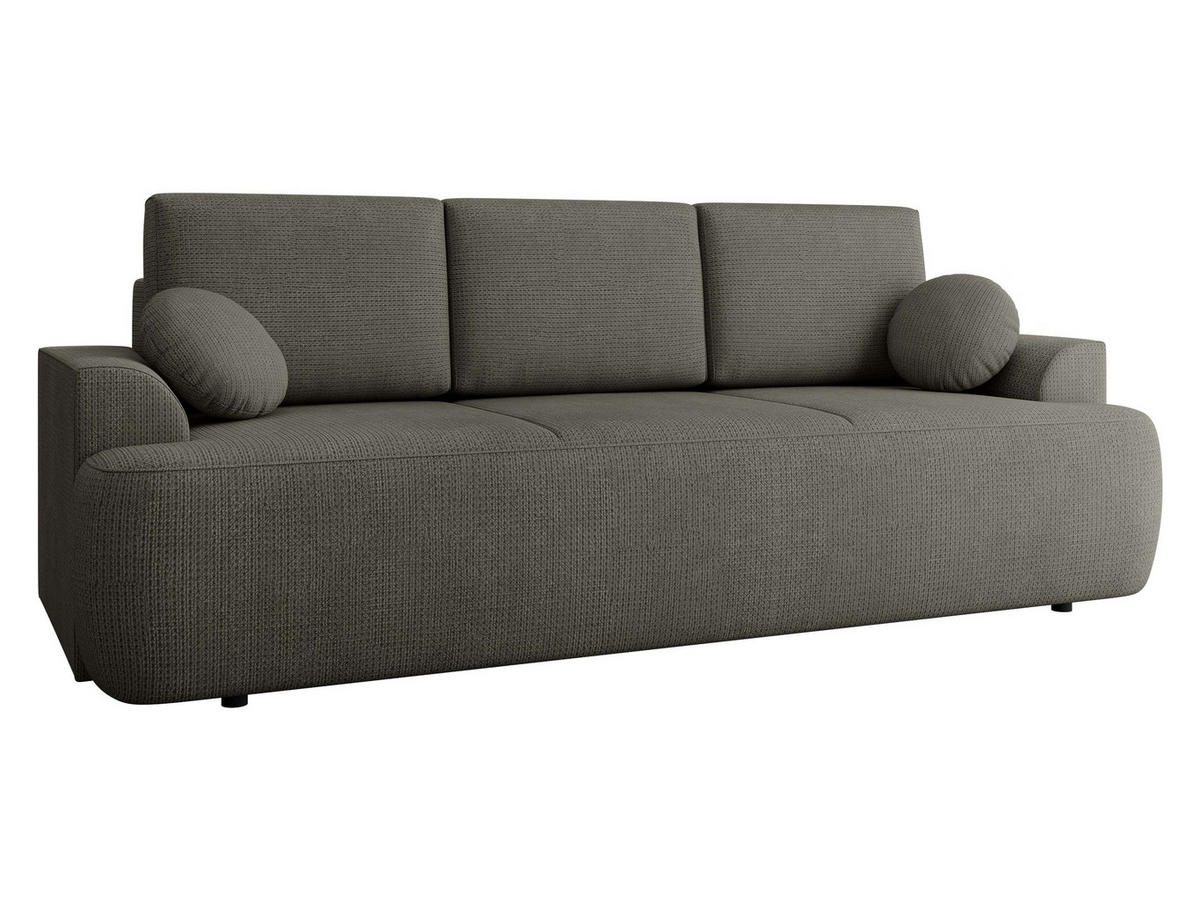 SCHLAFSOFA Velo - Schwarz/Braun, Holz/Kunststoff (248/94/110cm) - MIRJAN24