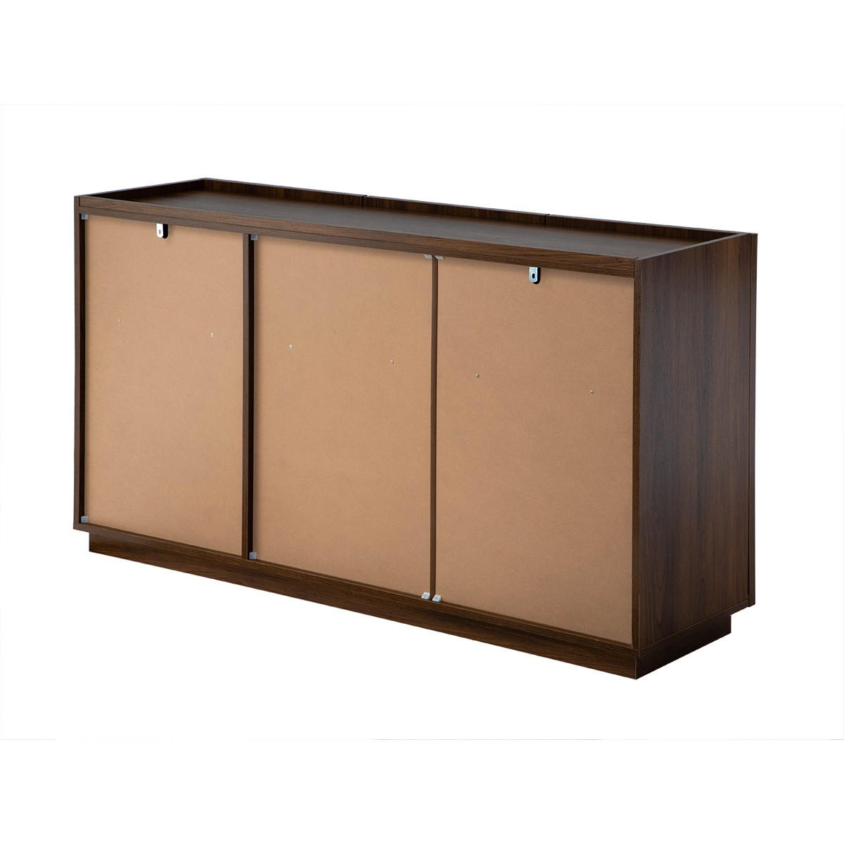 SIDEBOARD mit 3 Türen in Nussbaumoptik 40/79/140 cm - Nussbaumfarben, Holzwerkstoff (140/79/40cm) - Calicosy