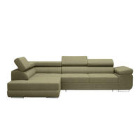 ECKSOFA Warton mit Schlaffunktion, Olive - Olivgrün, Textil (275/202cm) - Fedve