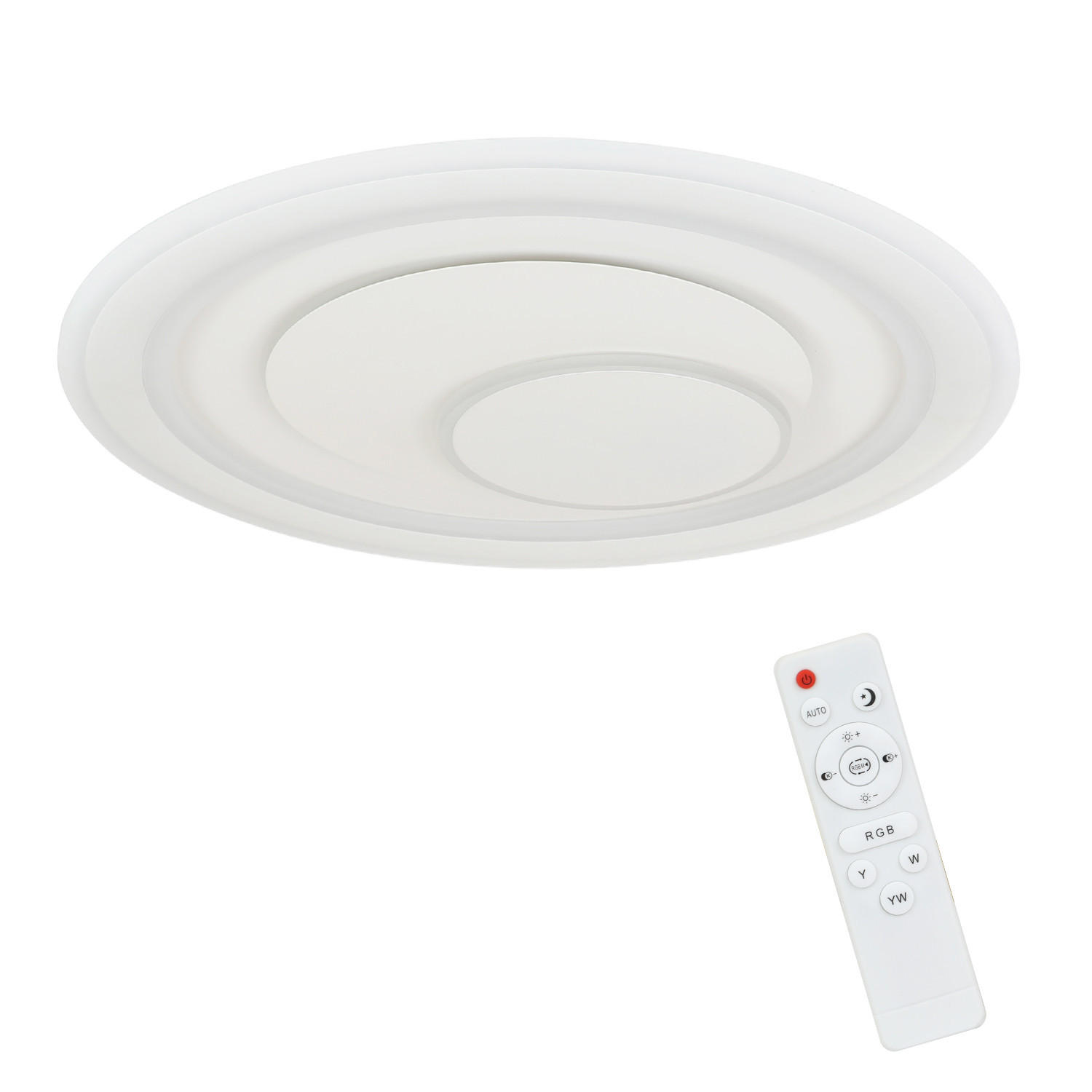 LED-DECKENLEUCHTE Leonard 51/51/5 cm - Weiß, Metall (51/51/5cm) - Nettlife