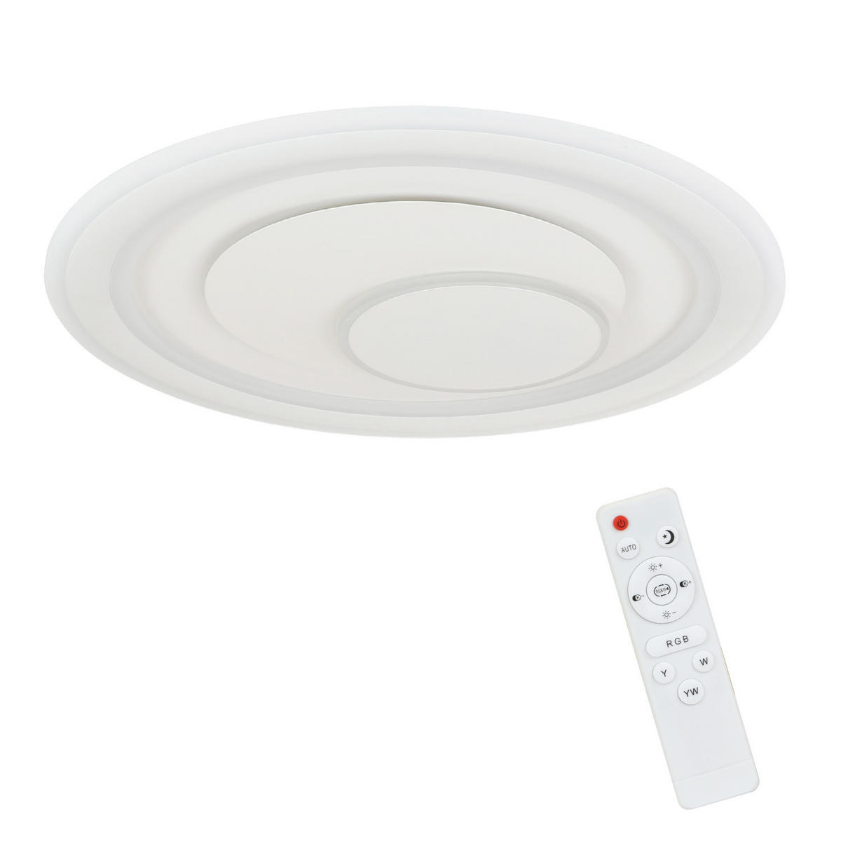 LED-DECKENLEUCHTE Leonard 51/51/5 cm - Weiß, Metall (51/51/5cm) - Nettlife
