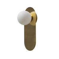 WANDLEUCHTE Mattina, Gold / Messing, 31cm - Goldfarben, Glas (12/31/13cm) - KOSILUM