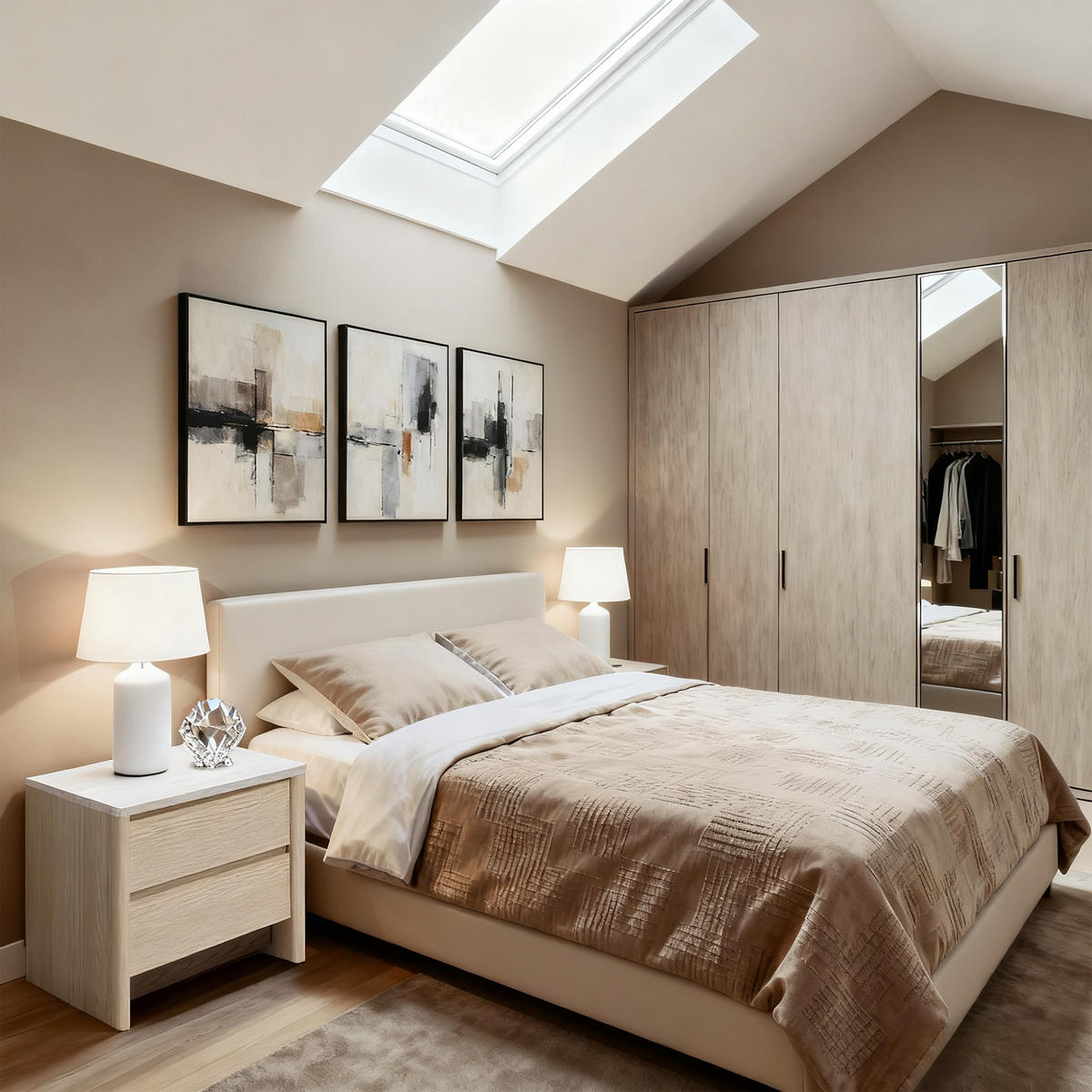 NACHTTISCH Modern mit Schublade & offenem Fach, Holzoptik | B53 x T45 x H50 cm - Braun, Holzwerkstoff (53/50/45cm) - Hometopia