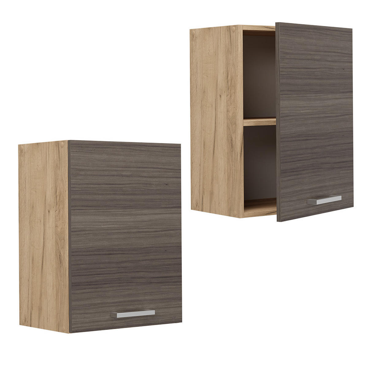 HÄNGESCHRANK R-Line Edelgrau 45 cm - Honigeiche/Eiche Wotan, Holzwerkstoff (45/60/31cm) - Vicco
