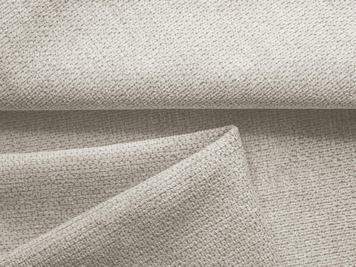 ECKSOFA mit Schlaffunktion Chenille Stoff Grau - Silberfarben/Schwarz, Kunststoff/Textil (148/207cm) - Makamii