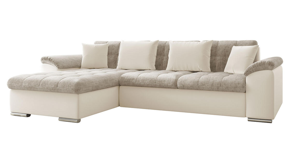 ECKSOFA Diana Premium, Seite: Links - Naturfarben, Holz/Textil (280/160cm) - MIRJAN24