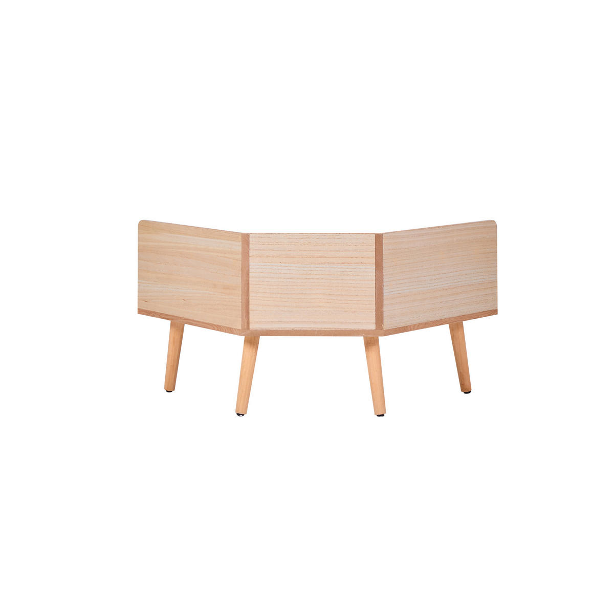 ECK-TV-SCHRANK Holz Braun 94 x 38 x 47 cm - Braun, Holz (94/47/38cm) - Nordlys