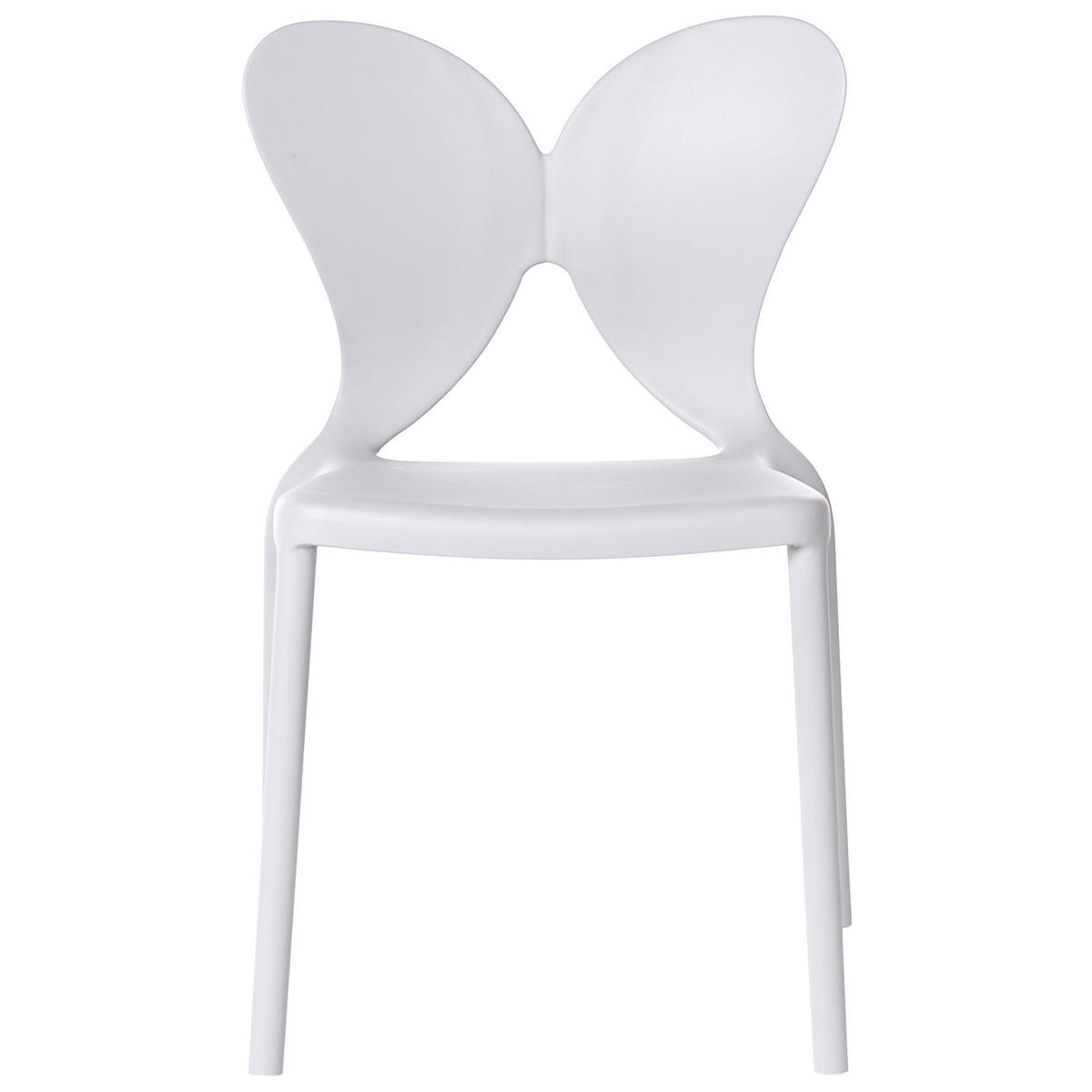 GARTENSTUHL 2er-Set Hellgrau Larissa - Hellgrau, Kunststoff (50/78/48cm) - Beliani