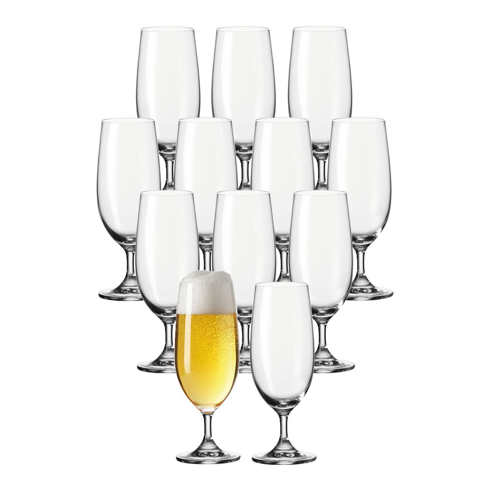 BIERGLÄSER Daily transparent 360 ml 12er Set - Transparent, Glas (0.36L) - Leonardo Living
