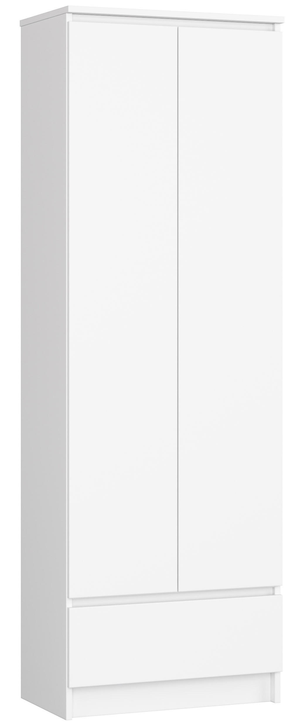 MEHRZWECKSCHRANK Weiß 60x180x35 cm - Weiß, Holzwerkstoff (60/180/35cm) - Akord