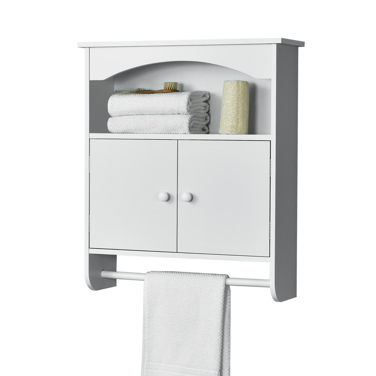 HÄNGESCHRANK Graz - Weiß, Holzwerkstoff (53/61.3/15.5cm) - [en.casa]