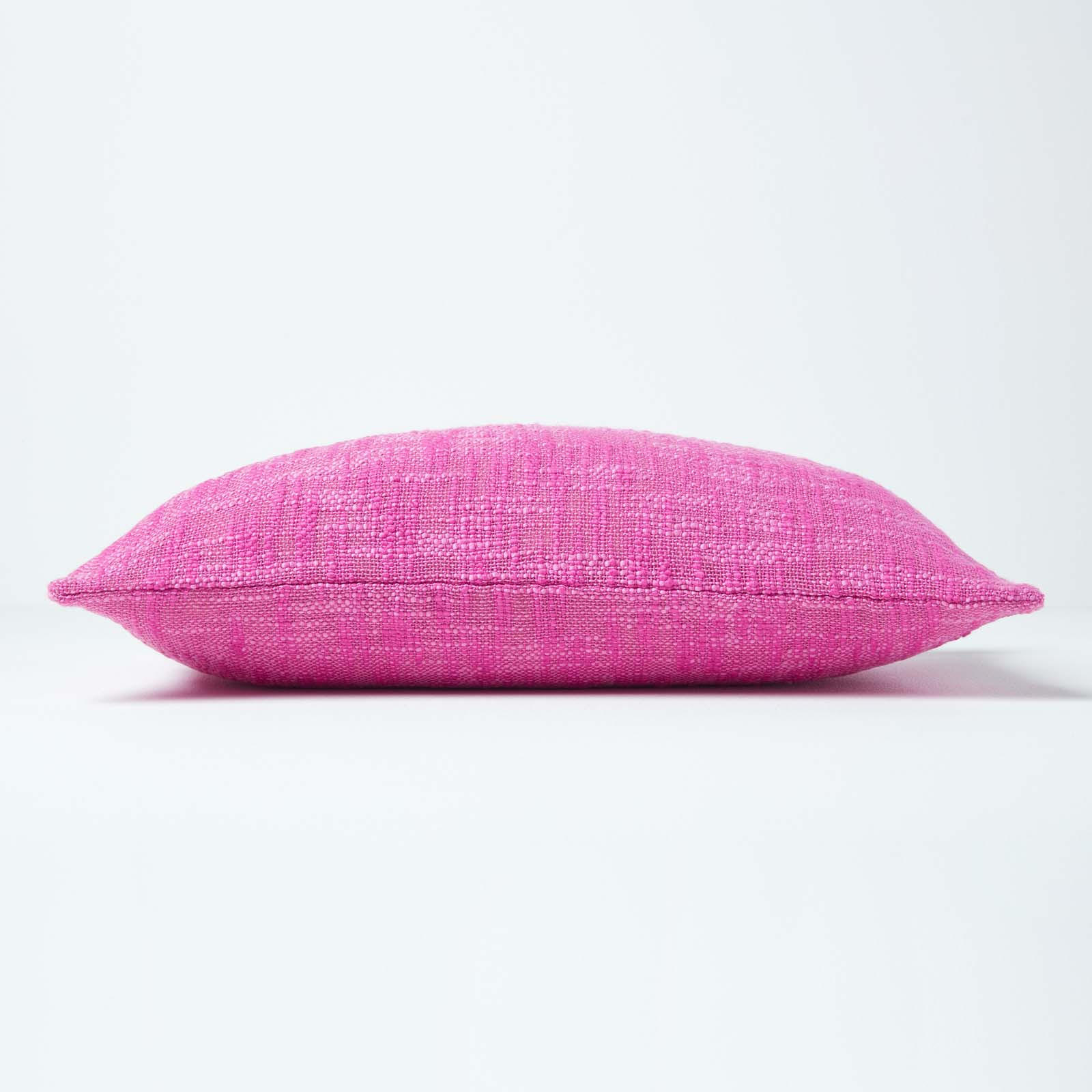 KISSENHÜLLE Nirvana Slub 30/50 cm, 100% Baumwolle - Pink, Textil (30/50cm) - Homescapes