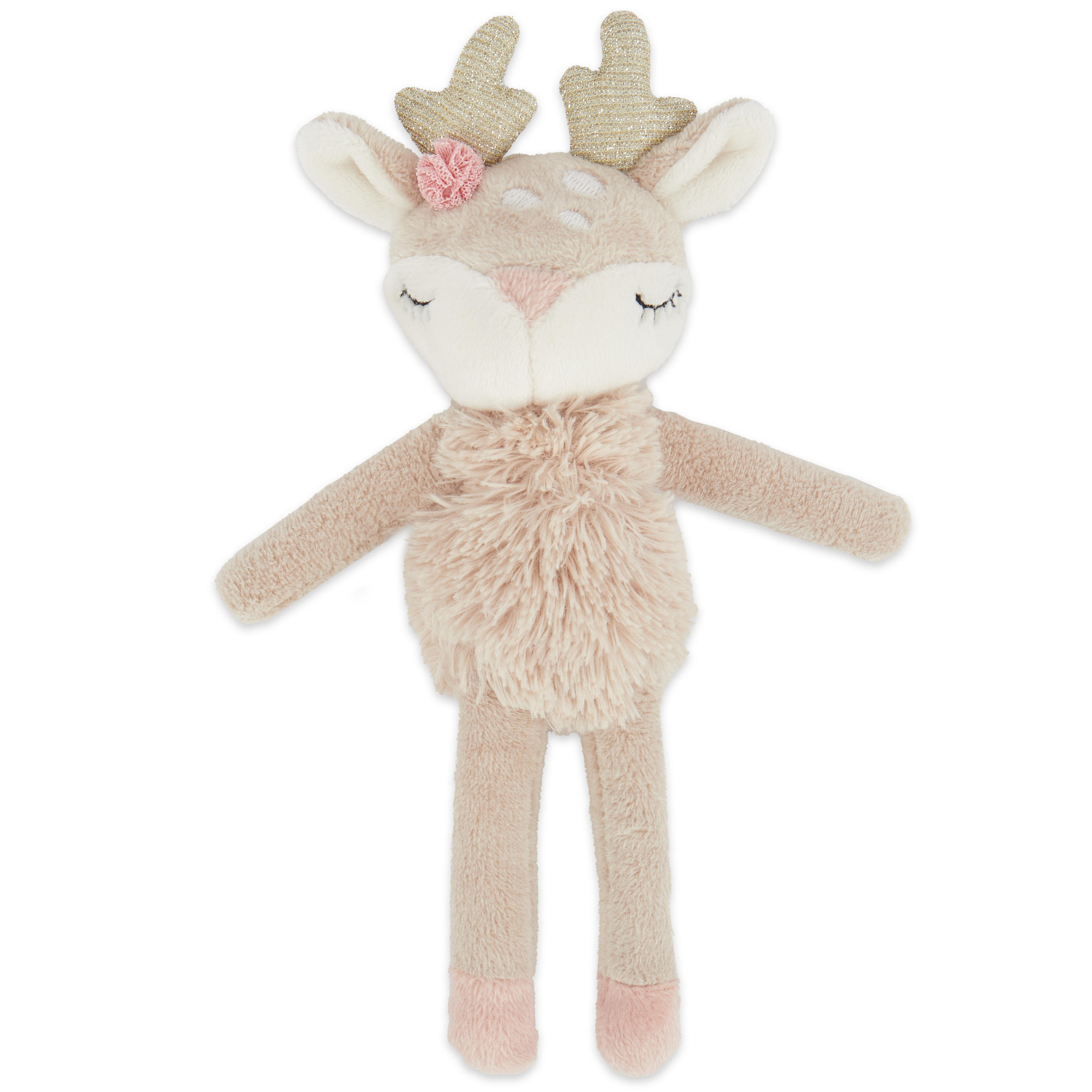 GREIFLING mit Rassel Reh - ab Geburt - Beige, Textil (6/22cm) - Bieco Spielwaren