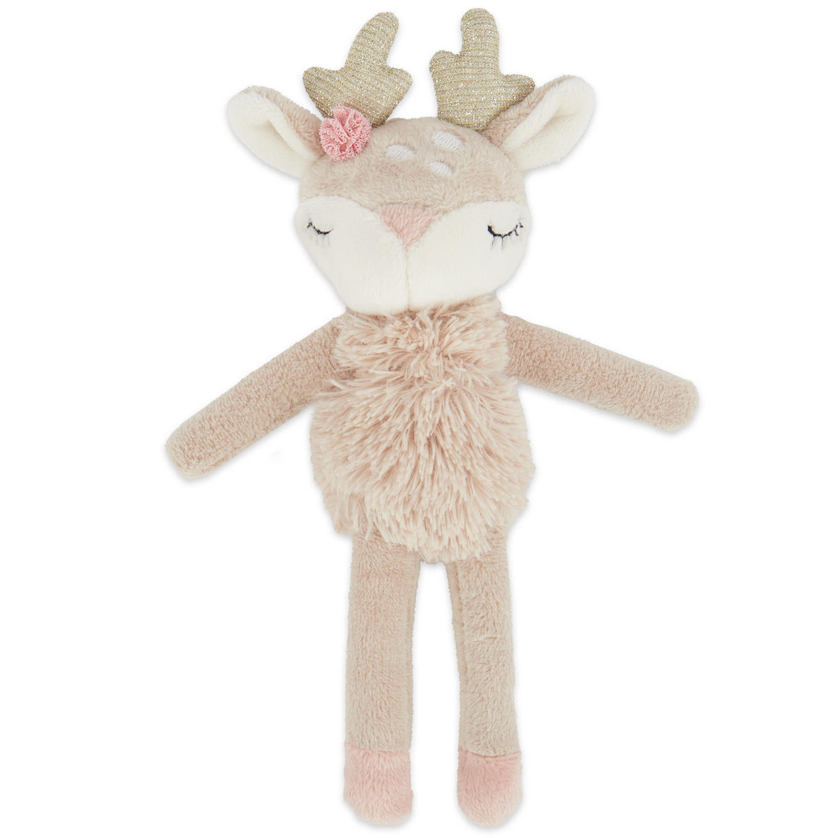 GREIFLING mit Rassel Reh - ab Geburt - Beige, Textil (6/22cm) - Bieco Spielwaren