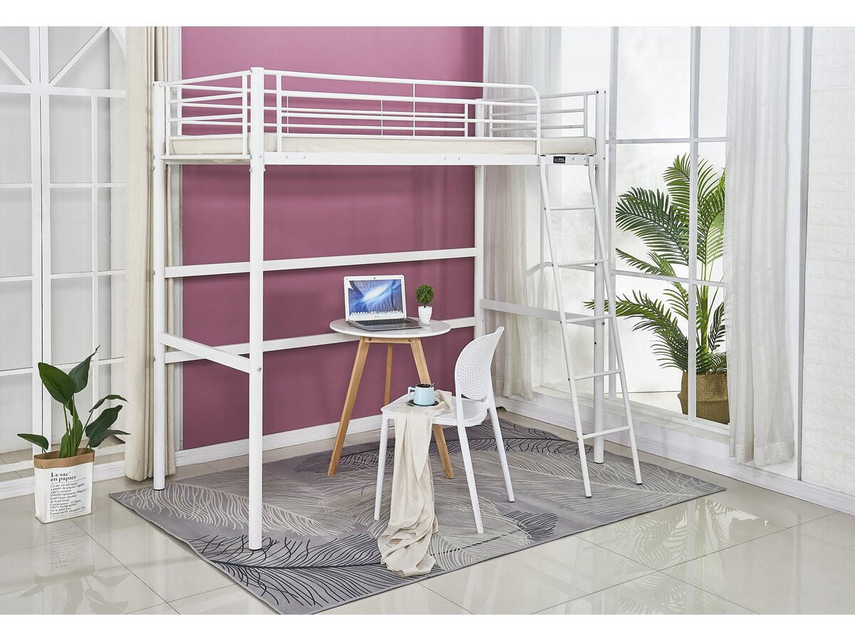 ETAGENBETT alora weiss - Weiß, Metall - Habitat Garten