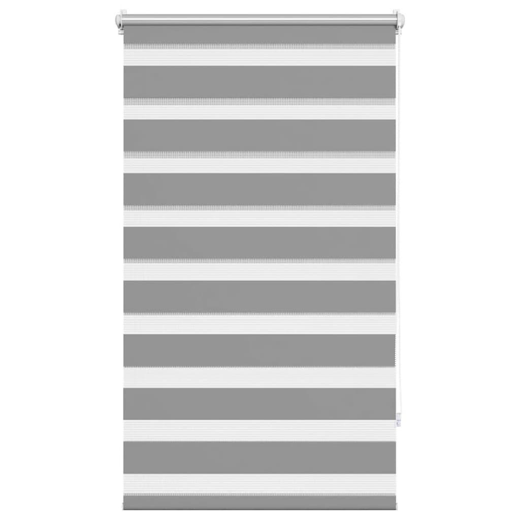 DOPPELROLLO 90,9/150 cm Stoffbreite 86,7 cm aus Polyester Grau - Grau, Textil (90/120cm) - vidaXL