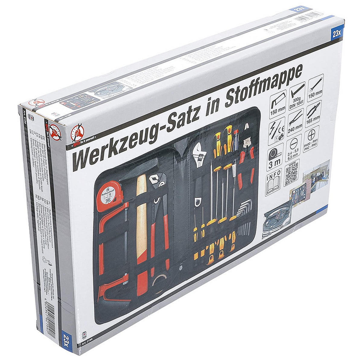 UNIVERSAL-WERKZEUGSATZ, 23-teilig - Multicolor, Kunststoff (370/235/235cm) - BGS technic