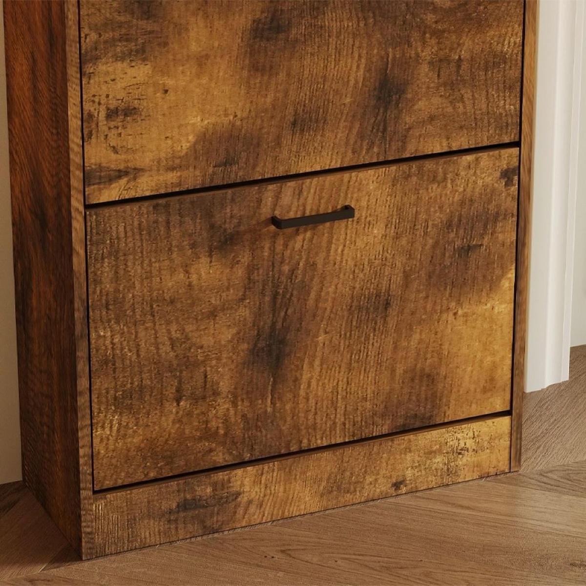 SCHUHKIPPER braun 60/24/120 cm - Braun, Holzwerkstoff (60/120/24cm) - MUVU