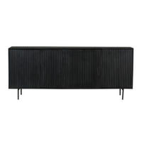 SIDEBOARD Dimora Mangoholz 210 cm / 45 cm Schwarz - Schwarz, Holz (210/85/45cm) - Villa Möbel