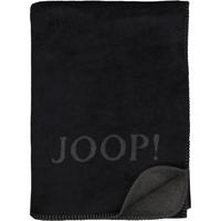 WOHNDECKEN UNI-DOUBLEFACE SCHWARZ-ANTHRAZIT - Schwarz, Textil (150/200cm) - Joop!