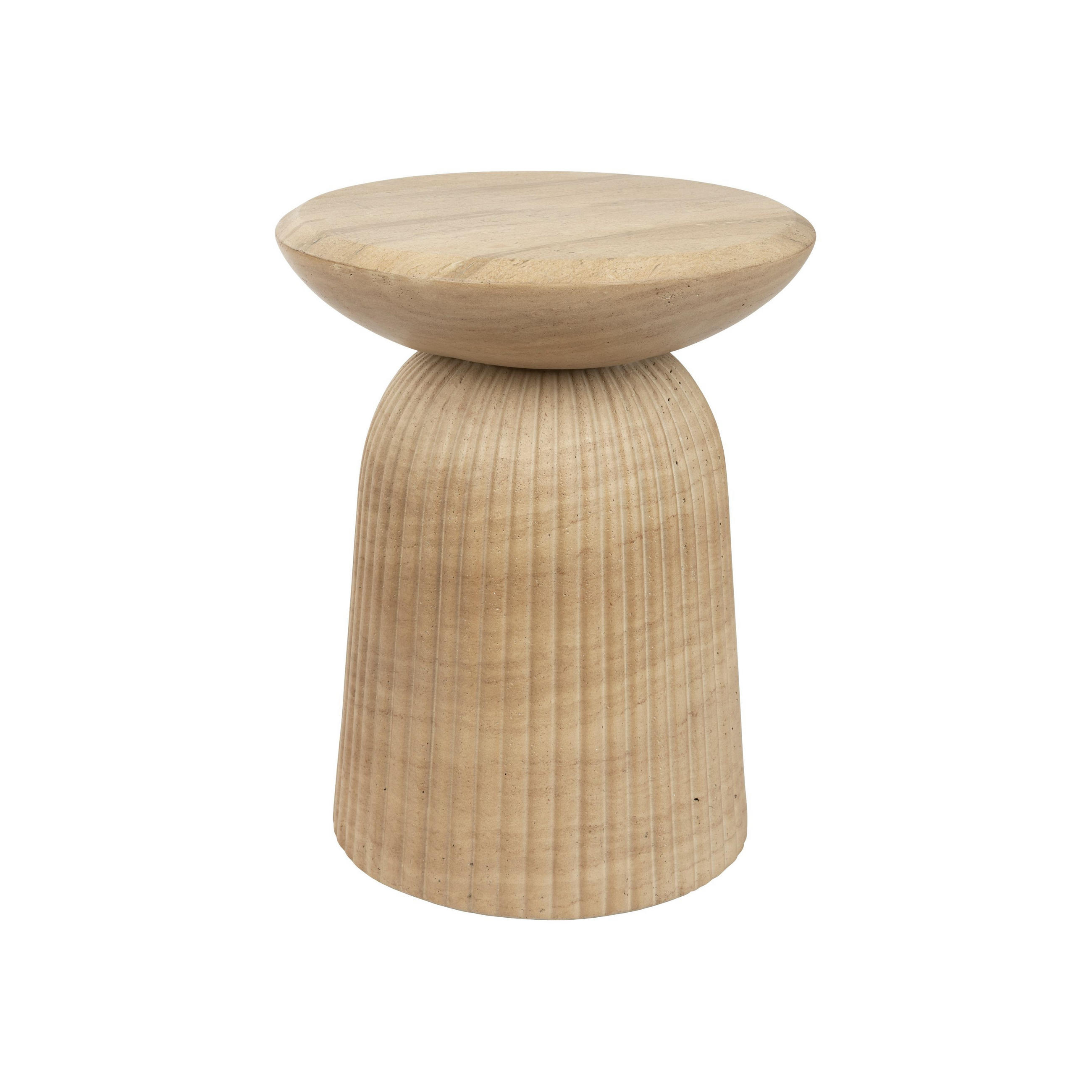 BEISTELLTISCH Brison Natursteinoptik - Grau, Stein (35.8/35.8/45.7cm) - Dutchbone