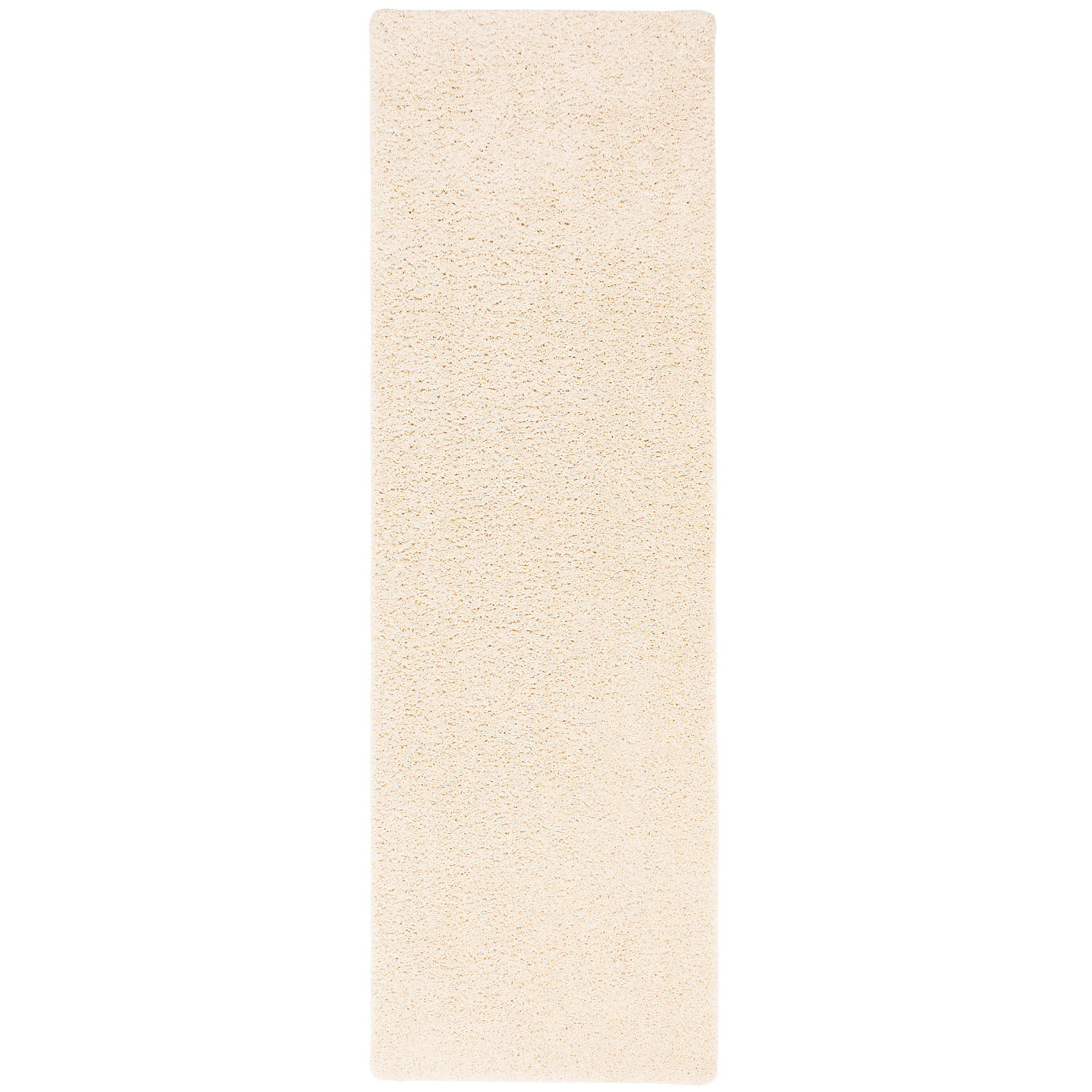 LUXUS HOCHFLOR LANGFLOR LÄUFER TEPPICH MILANO - Creme, Textil (100/100cm) - Snapstyle