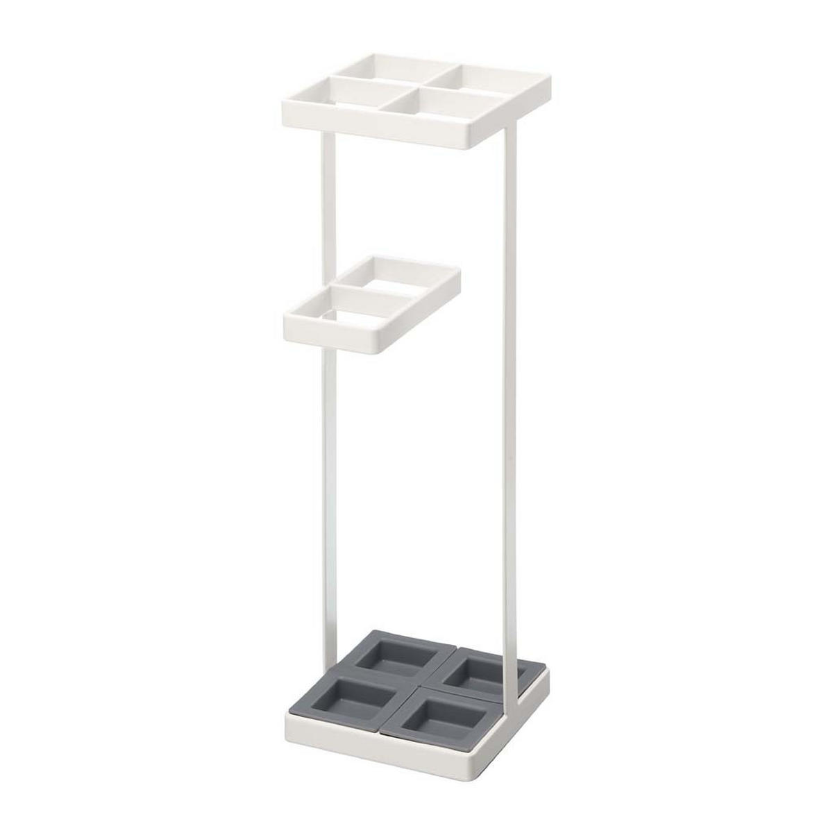 SCHIRMSTÄNDER Tower 7639 Weiß Metall 36/11/11 cm - Weiß, Metall (11/36/11cm) - Yamazaki