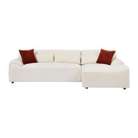 SOFA ohne Schlafmöglichkeit - 5 Personen - Stoff - Beige - Beige, Textil (293/80/151cm) - Vente-Unique