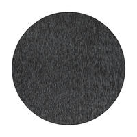 TEPPICH Kurzflor Unifarben Polypropylen saugroboter Wohnzimmer Anthrazit Rund 160x160 - Anthrazit, Textil (160/160cm) - KADIMA DESIGN