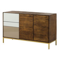 KOMMODE Mango 134x45x85 braun geölt CHICAGO #107 - Braun, Holz (134/85/45cm) - Massivmoebel24