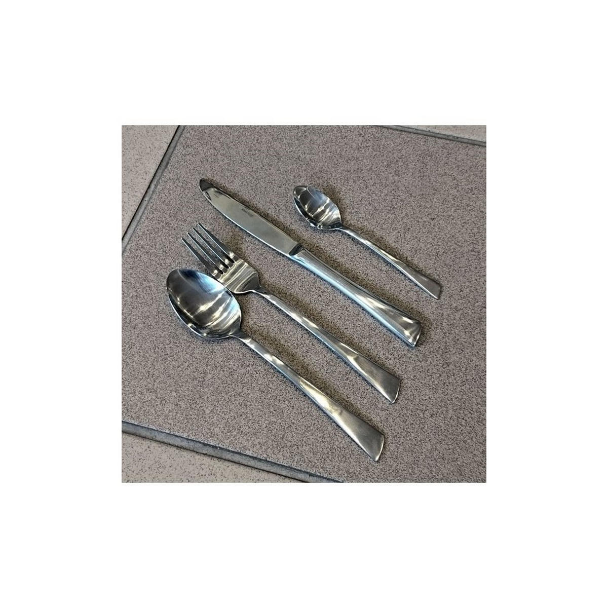 BESTECKSET Silber 21/2/2 cm KH3520 - Silberfarben, Metall - Kinghoff 