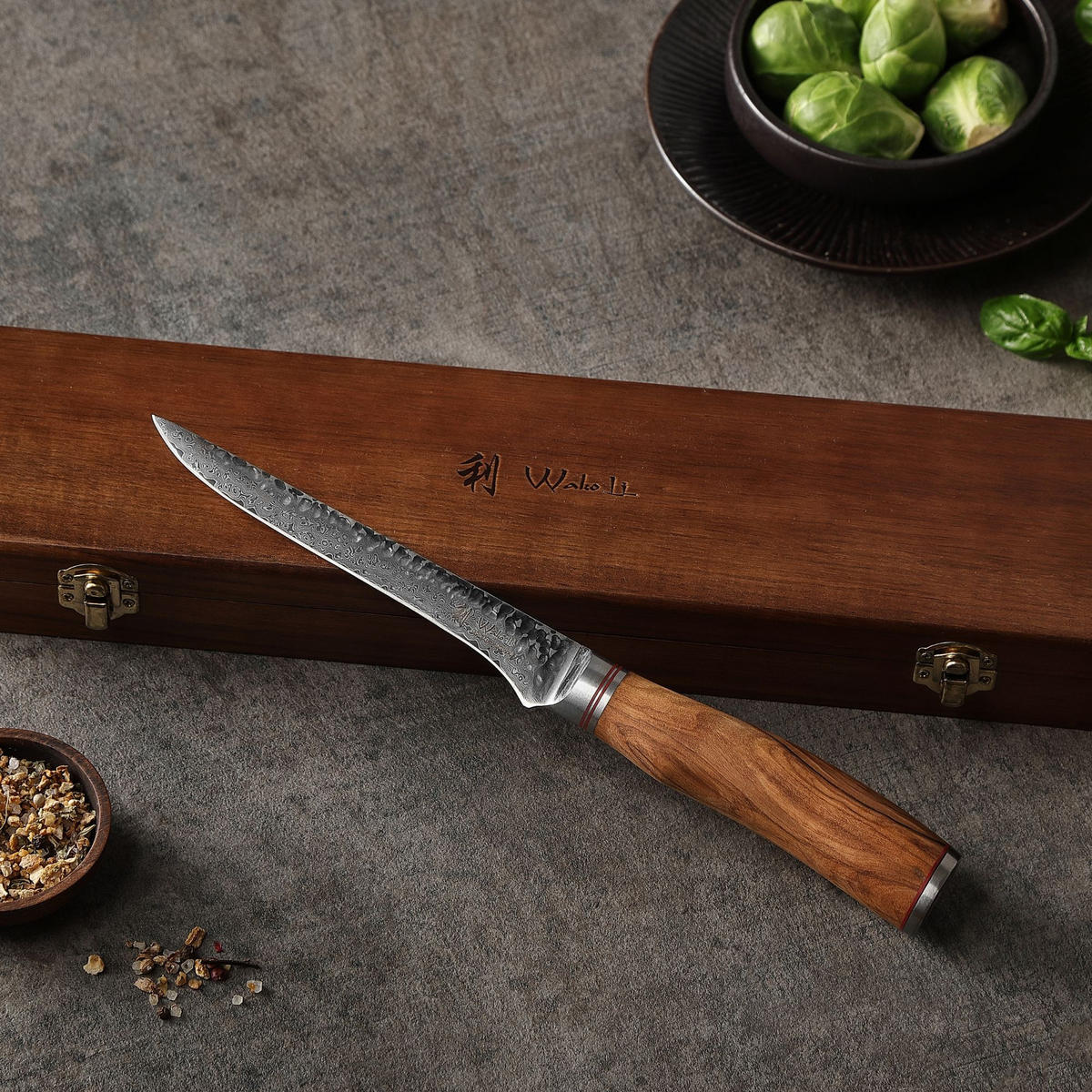 AUSBEINMESSER 16 cm - Braun, Holz/Metall (30cm) - Wakoli