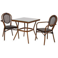 GARTEN-ESSGRUPPE, 3er-Set, braun - Braun, Metall - Wanderlust