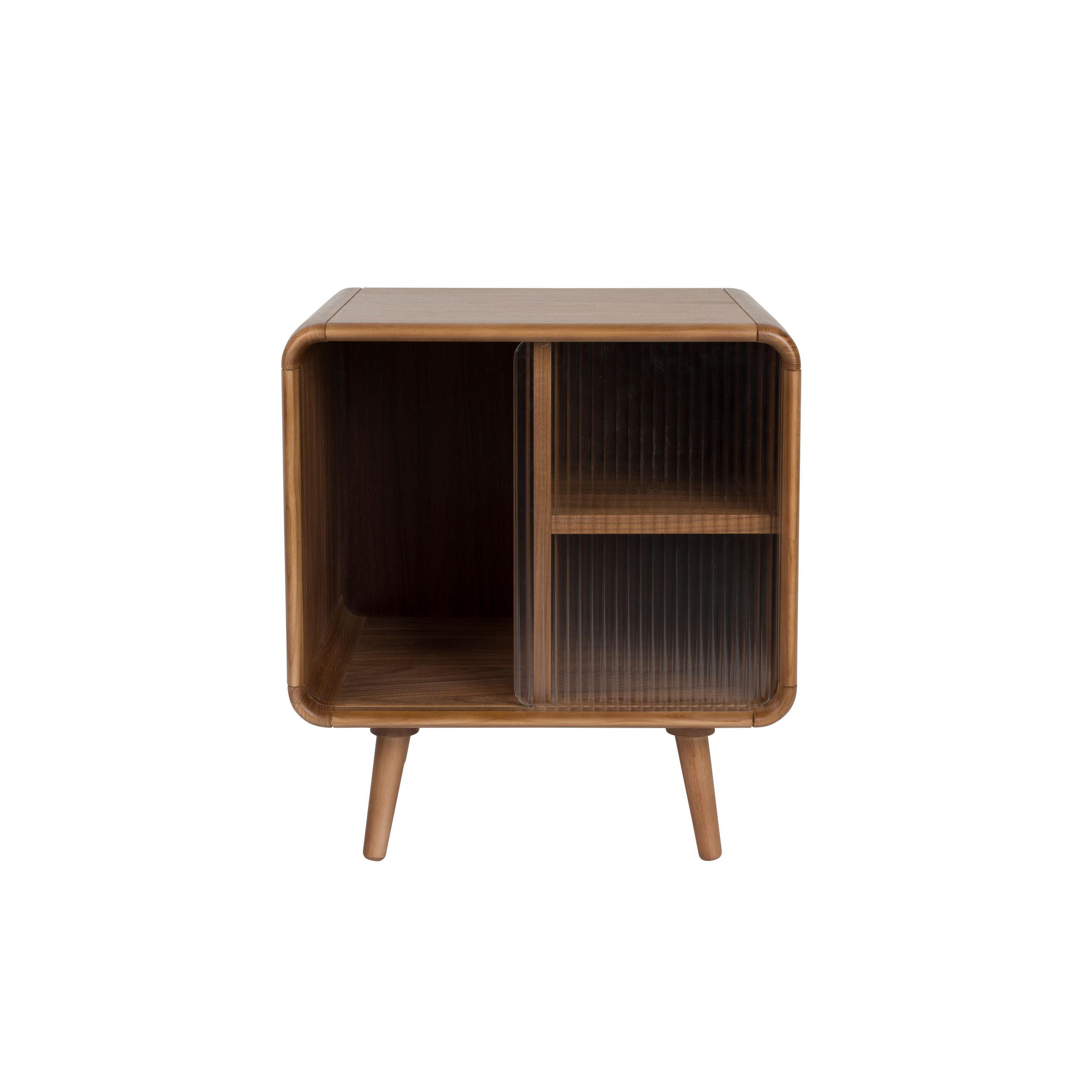 BEISTELLTISCH Rise Nachttisch Braun - Braun, Holz (40/50/55cm) - Zuiver