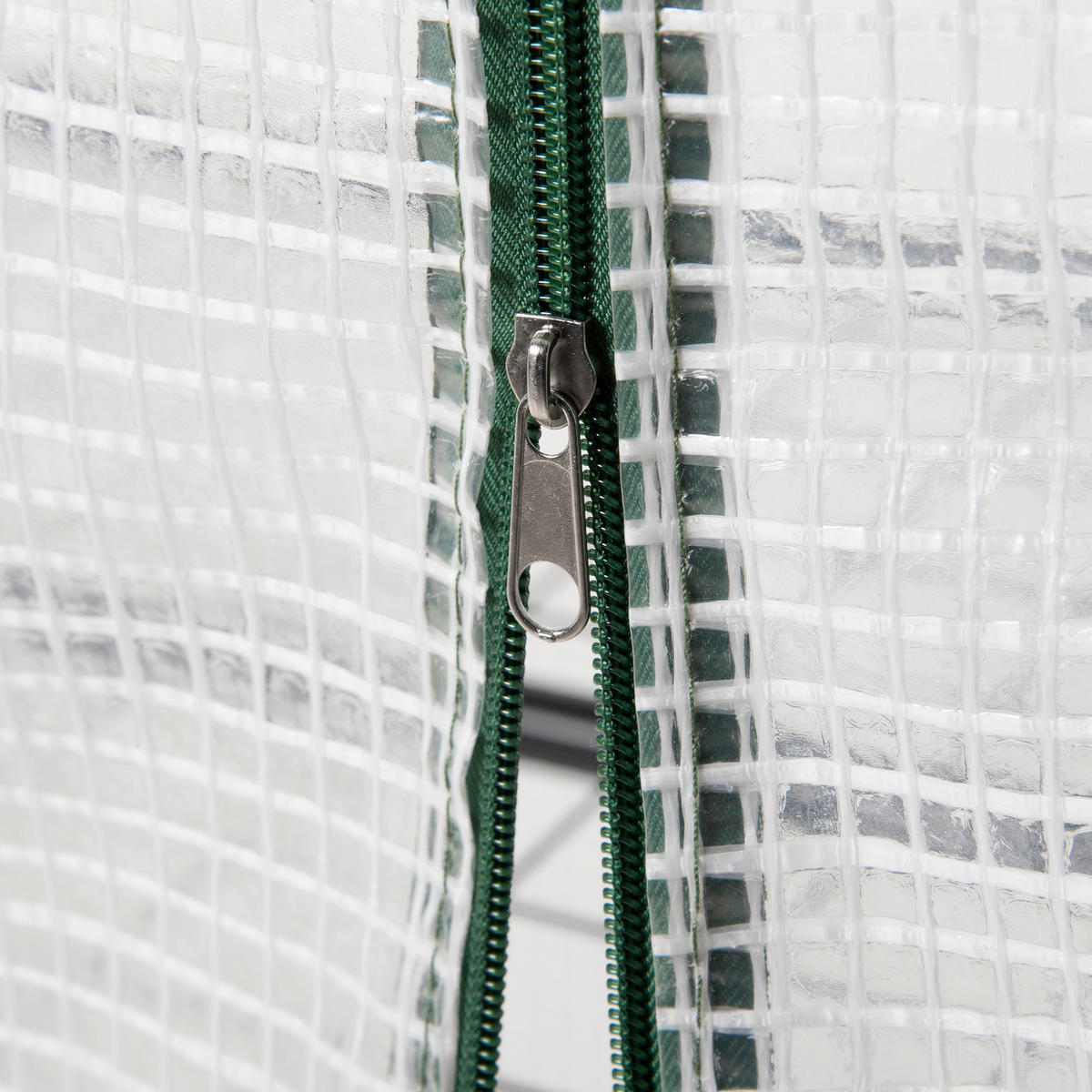 GEWÄCHSHAUS aus PVC 70x50x160 cm in Weiß mit 4 Regalböden - Weiß, Kunststoff (50/160/70cm) - Modfu